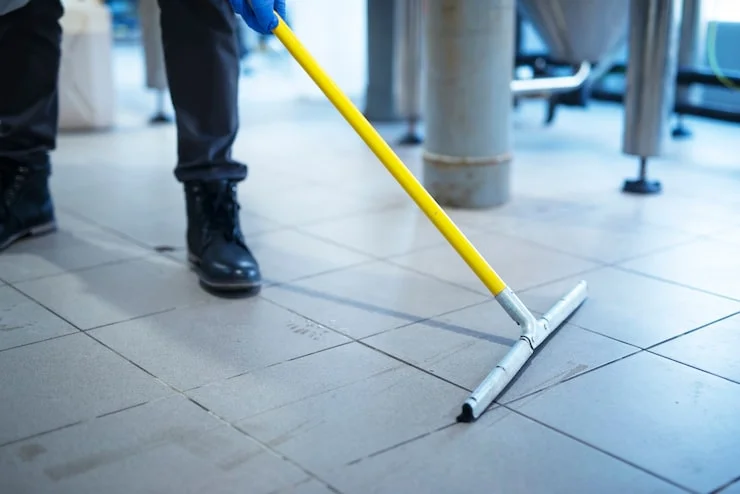 limpeza de piso cimentício
