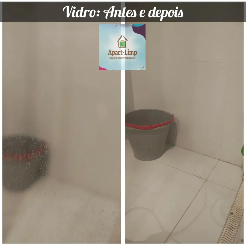 limpeza de vidro de box